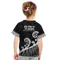 Kia Mau Ki To Ukaipo Kid T Shirt Te Reo Maori Koru Fern Art