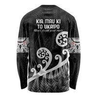 Kia Mau Ki To Ukaipo Long Sleeve Shirt Te Reo Maori Koru Fern Art