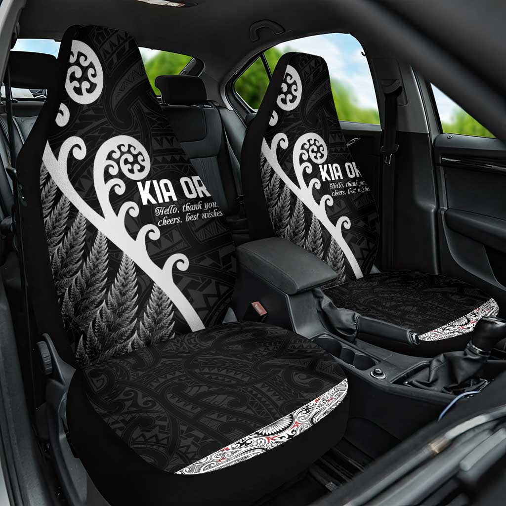 Kia Ora Maori Language Car Seat Cover Te Reo Maori Koru Fern Art