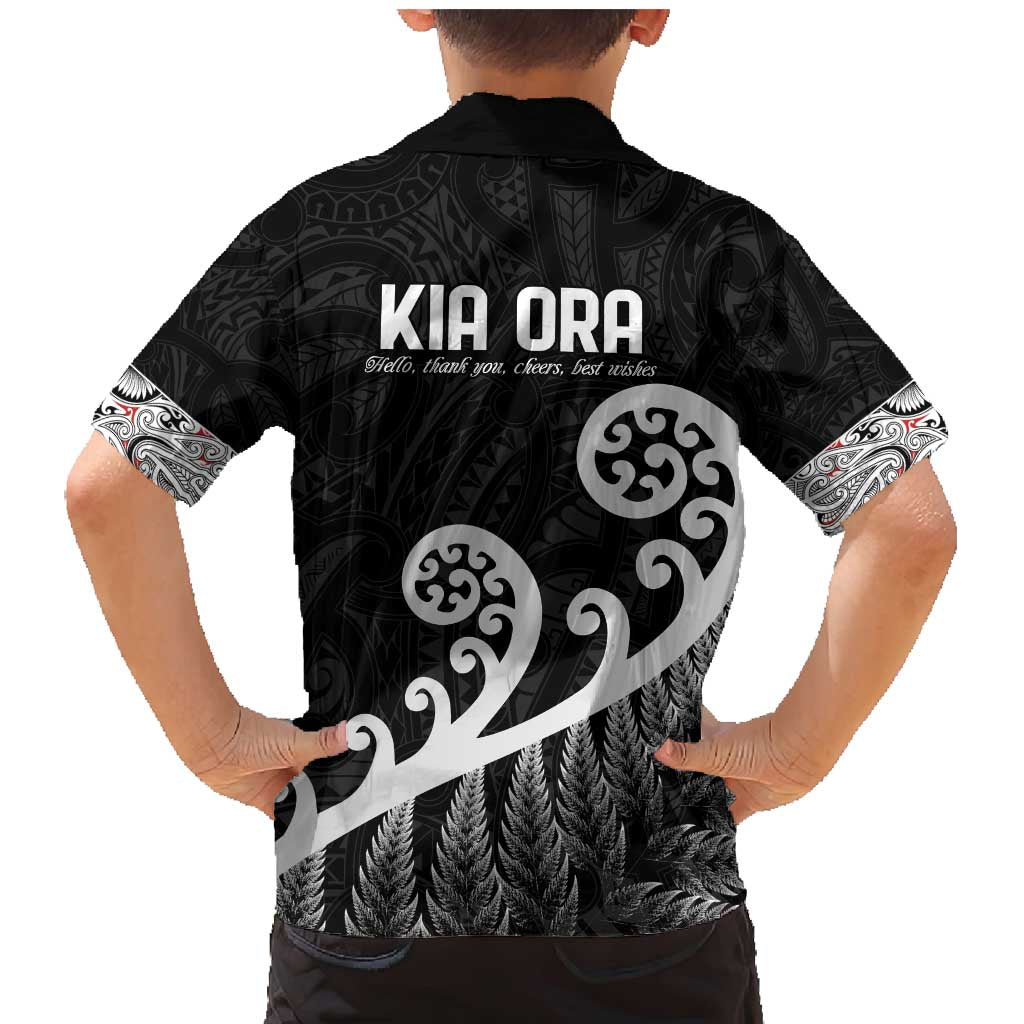 Kia Ora Maori Language Family Matching Mermaid Dress and Hawaiian Shirt Te Reo Maori Koru Fern Art LT9 - Polynesian Pride