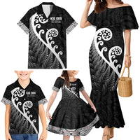 Kia Ora Maori Language Family Matching Mermaid Dress and Hawaiian Shirt Te Reo Maori Koru Fern Art LT9 - Polynesian Pride