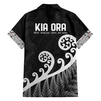 Kia Ora Maori Language Family Matching Tank Maxi Dress and Hawaiian Shirt Te Reo Maori Koru Fern Art