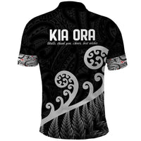 Kia Ora Maori Language Polo Shirt Te Reo Maori Koru Fern Art