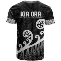Kia Ora Maori Language T Shirt Te Reo Maori Koru Fern Art