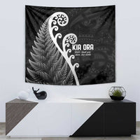 Kia Ora Maori Language Tapestry Te Reo Maori Koru Fern Art