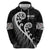 Kia Ora Maori Language Zip Hoodie Te Reo Maori Koru Fern Art