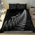 New Zealand Te Reo Māori Bedding Set Simple Black Fern