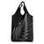 New Zealand Te Reo Māori Grocery Bag Simple Black Fern