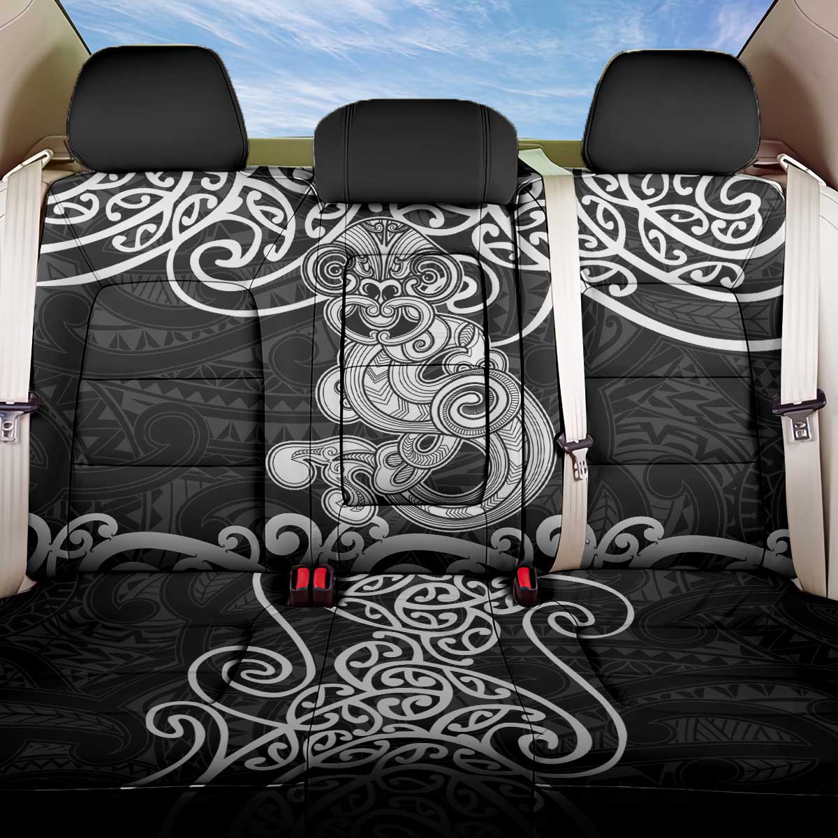 Te Reo Maori Tiki Inspired Art Back Car Seat Cover