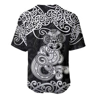 Te Reo Maori Tiki Inspired Art Baseball Jersey