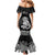 Te Reo Maori Tiki Inspired Art Family Matching Mermaid Dress and Hawaiian Shirt