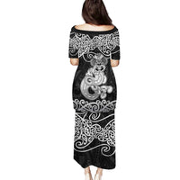Te Reo Maori Tiki Inspired Art Family Matching Puletasi and Hawaiian Shirt LT9 - Polynesian Pride
