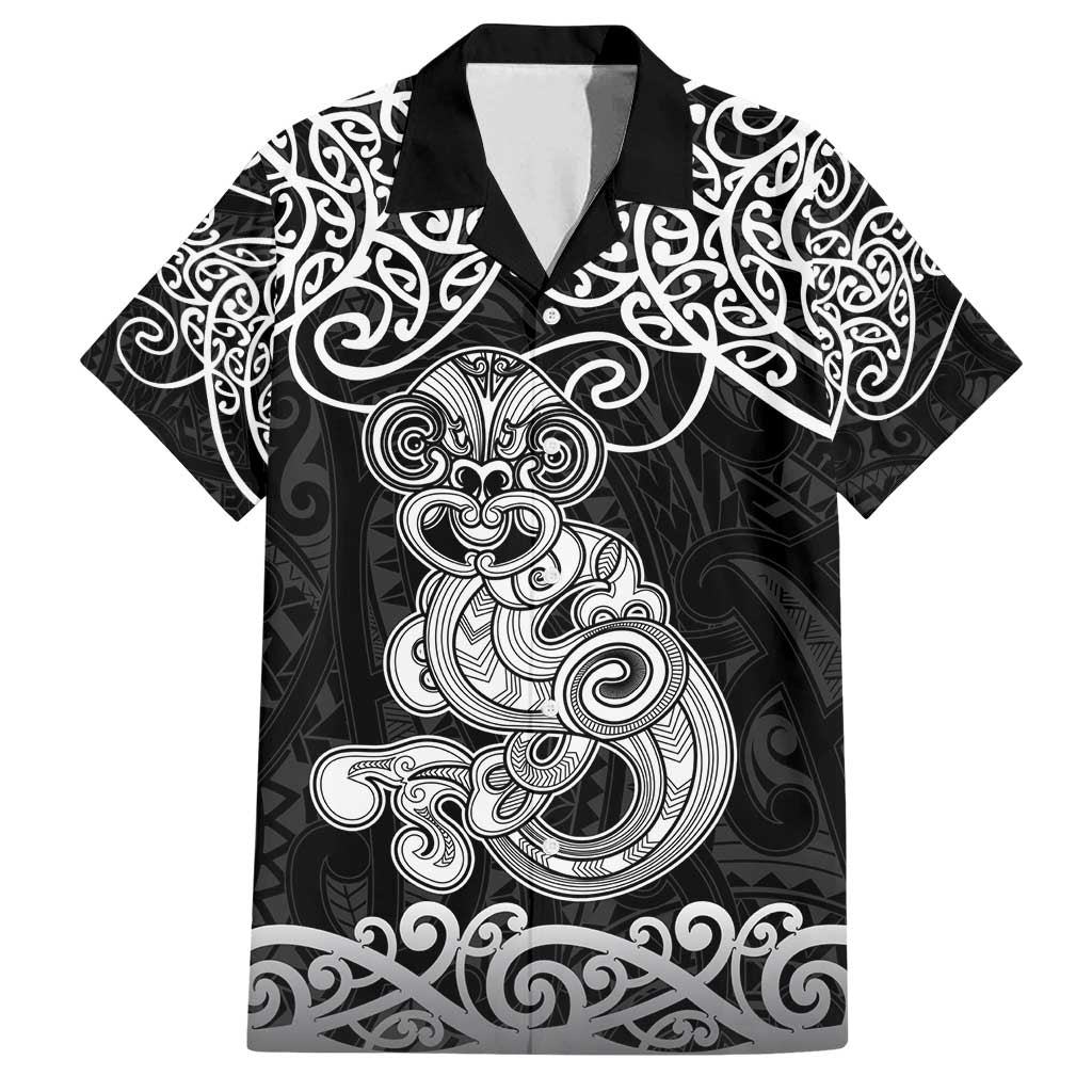 Te Reo Maori Tiki Inspired Art Family Matching Tank Maxi Dress and Hawaiian Shirt
