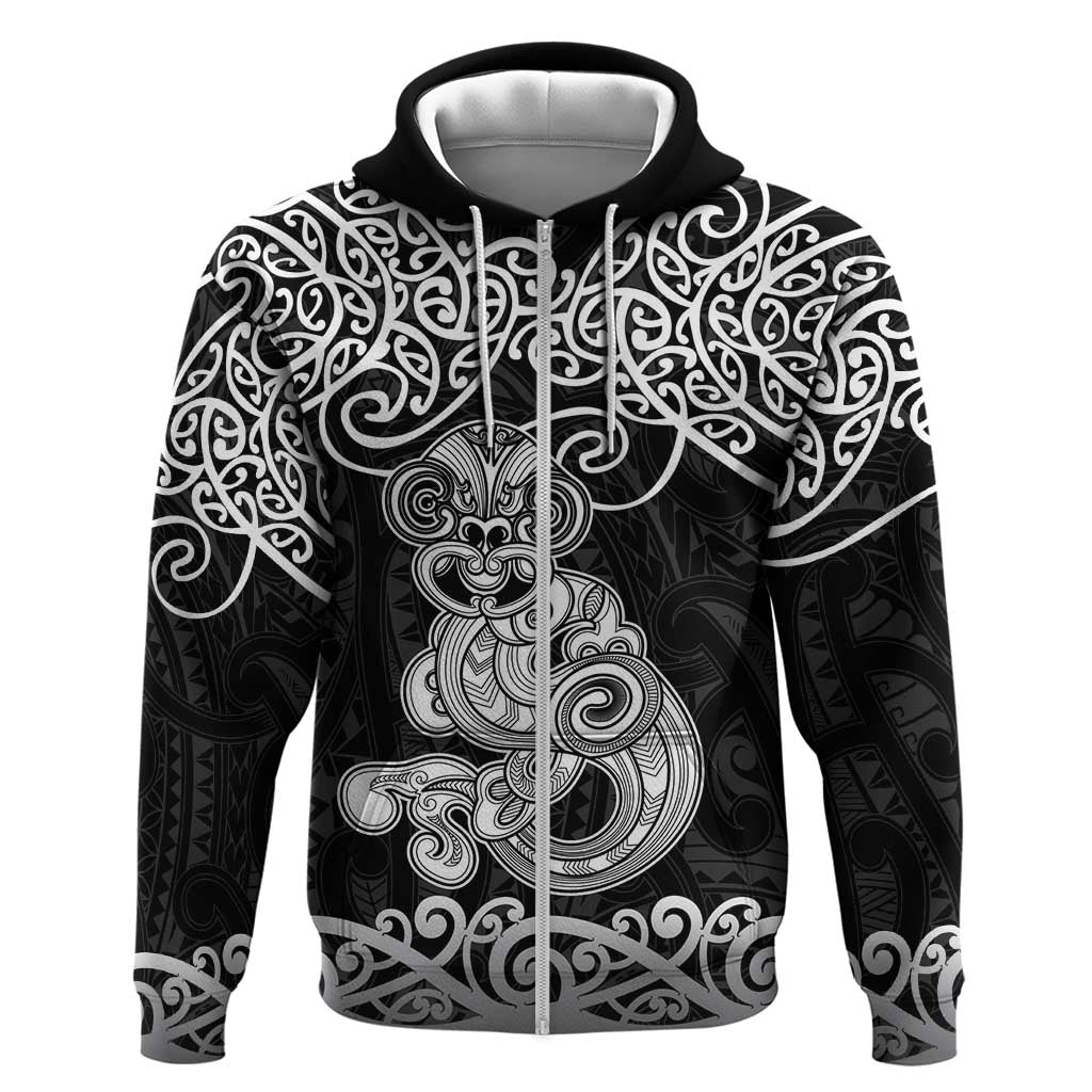 Te Reo Maori Tiki Inspired Art Hoodie