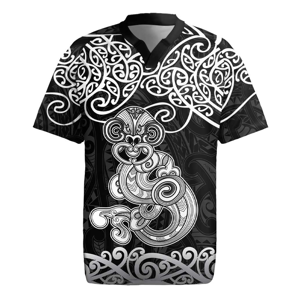 Te Reo Maori Tiki Inspired Art Rugby Jersey