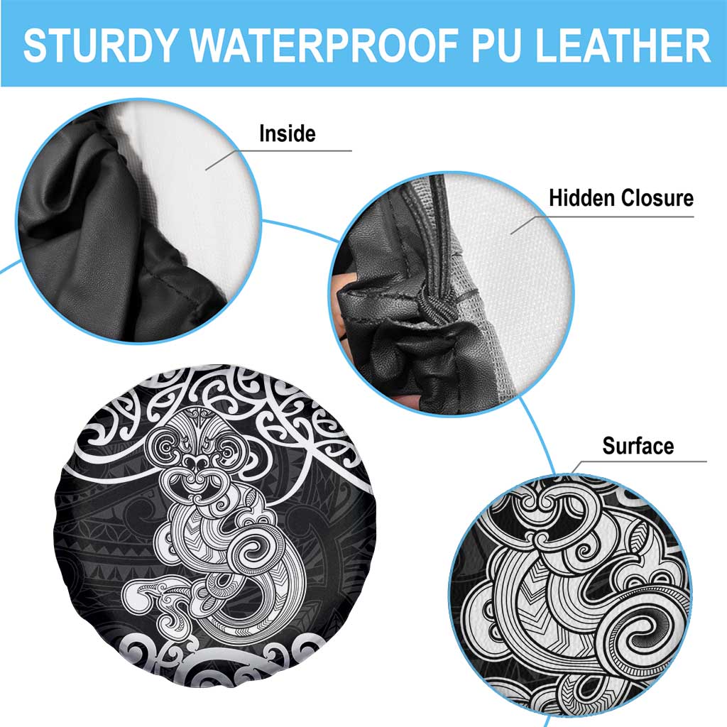 Te Reo Maori Tiki Inspired Art Spare Tire Cover