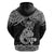 Te Reo Maori Tiki Inspired Art Zip Hoodie
