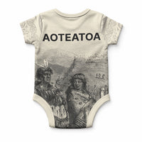 Whanau Maori Language Baby Onesie Te Reo Maori Inspired Art LT9 - Polynesian Pride