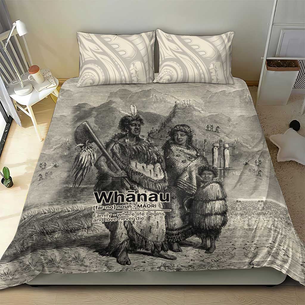 Whanau Maori Language Bedding Set Te Reo Maori Inspired Art