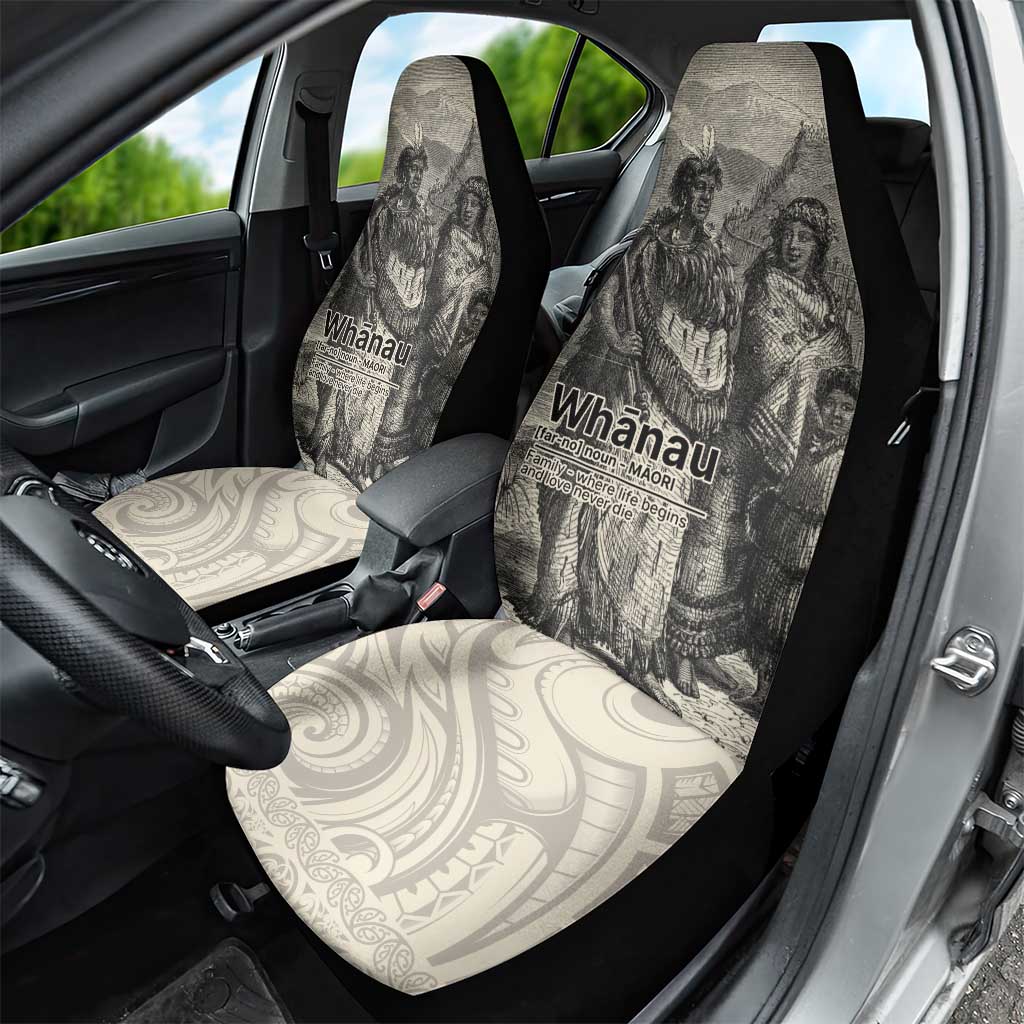 Whanau Maori Language Car Seat Cover Te Reo Maori Inspired Art