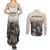 Whanau Maori Language Couples Matching Summer Maxi Dress and Long Sleeve Button Shirt Te Reo Maori Inspired Art