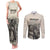 Whanau Maori Language Couples Matching Tank Maxi Dress and Long Sleeve Button Shirt Te Reo Maori Inspired Art