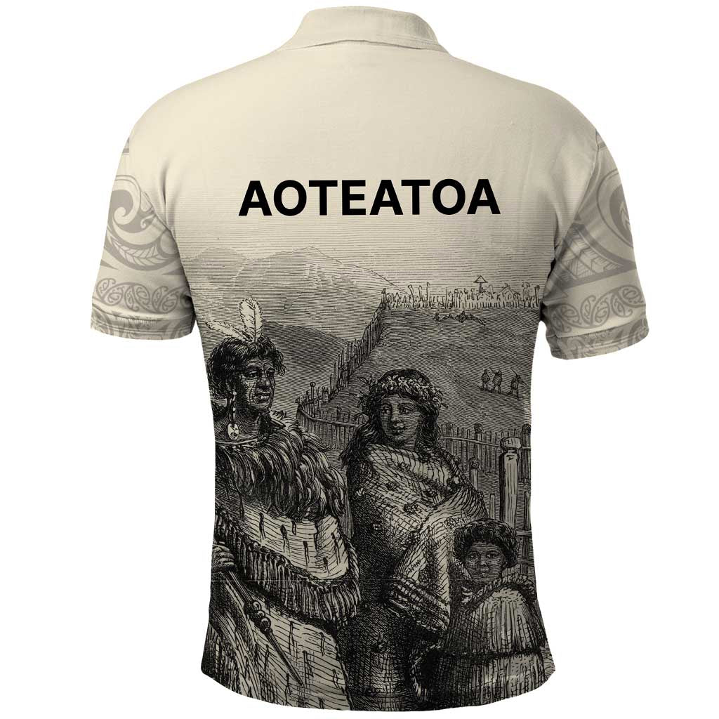 Whanau Maori Language Polo Shirt Te Reo Maori Inspired Art
