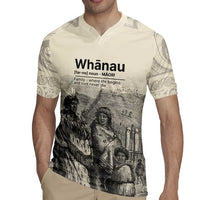 Whanau Maori Language Rugby Jersey Te Reo Maori Inspired Art