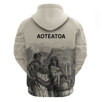 Whanau Maori Language Zip Hoodie Te Reo Maori Inspired Art LT9 - Polynesian Pride