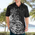 Polynesian Sunset Plumeria Hawaiian Shirt Pacific Island Tribal Black Style LT9 - Polynesian Pride