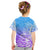 Polynesian Sunset Plumeria Kid T Shirt Pacific Island Tribal Blue Style LT9 - Polynesian Pride