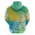 Polynesian Sunset Plumeria Hoodie Pacific Island Tribal Green Style LT9 - Polynesian Pride