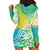 Polynesian Sunset Plumeria Hoodie Dress Pacific Island Tribal Green Style LT9 - Polynesian Pride