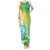 Polynesian Sunset Plumeria Tank Maxi Dress Pacific Island Tribal Green Style LT9 Women Green - Polynesian Pride