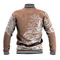 Polynesian Sunset Plumeria Baseball Jacket Pacific Island Tribal Nude Style LT9 - Polynesian Pride