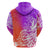 Polynesian Sunset Plumeria Hoodie Pacific Island Tribal Purple Style LT9 - Polynesian Pride