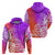 Polynesian Sunset Plumeria Hoodie Pacific Island Tribal Purple Style LT9 - Polynesian Pride