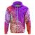 Polynesian Sunset Plumeria Hoodie Pacific Island Tribal Purple Style LT9 - Polynesian Pride