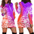 Polynesian Sunset Plumeria Hoodie Dress Pacific Island Tribal Purple Style LT9 - Polynesian Pride