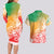 Polynesian Sunset Plumeria Couples Matching Long Sleeve Bodycon Dress and Hawaiian Shirt Pacific Island Tribal Reggae Style LT9 - Polynesian Pride