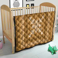 Hawaiian Quilt Block Design Quilt Gold Hawaii Culture Motifs - Polynesian Pride