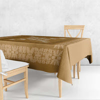 Hawaiian Quilt Block Design Tablecloth Gold Hawaii Culture Motifs - Polynesian Pride