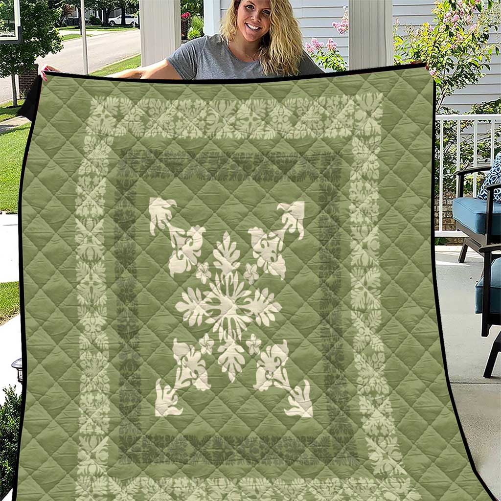 Hawaiian Quilt Block Design Quilt Lime Hawaii Culture Motifs - Polynesian Pride