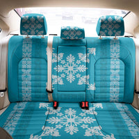 Hawaiian Quilt Block Design Back Car Seat Cover Teal Hawaii Culture Motifs - Polynesian Pride