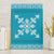 Hawaiian Quilt Block Design Canvas Wall Art Teal Hawaii Culture Motifs - Polynesian Pride