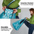 Hawaiian Quilt Block Design Grocery Bag Teal Hawaii Culture Motifs - Polynesian Pride