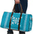 Hawaiian Quilt Block Design Travel Bag Teal Hawaii Culture Motifs - Polynesian Pride