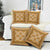 Hawaiian Quilt Pattern Pillow Cover Gold Hawaii Culture Tropical - Polynesian Pride