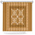 Hawaiian Quilt Pattern Shower Curtain Gold Hawaii Culture Tropical - Polynesian Pride