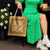 Hawaiian Quilt Pattern Tote Bag Gold Hawaii Culture Tropical - Polynesian Pride